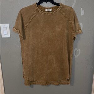 NEW❗️Brown/Tan 100% Cotton Top